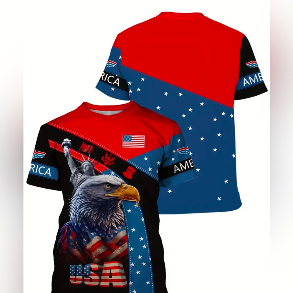 402. 🎉🇺🇸 Men’s Casual Short Sleeve Shirt